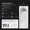Ванна чугунная Vinsent Veron Concept 170x70x42 VCO1707042H/VH0015MGD-AS с ручками матовое золото и антискользящим покрытием Ванна чугунная Vinsent Veron Concept 170x70x42 VCO1707042H/VH0015MGD-AS с ручками матовое золото и антискользящим покрытием