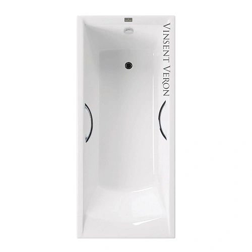 Ванна чугунная Vinsent Veron Devon 170x70x45 VDV1707045H/E60327CH с хромированными ручками Ванна чугунная Vinsent Veron Devon 170x70x45 VDV1707045H/E60327CH с хромированными ручками