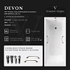 Ванна чугунная Vinsent Veron Devon 170x70x45 VDV1707045H/VH0012BR-AS с бронзовыми ручками и антискользящим покрытием Ванна чугунная Vinsent Veron Devon 170x70x45 VDV1707045H/VH0012BR-AS с бронзовыми ручками и антискользящим покрытием