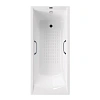 Ванна чугунная Vinsent Veron Devon 170x70x45 VDV1707045H/VH0012CH-AS с хромированными ручками и антискользящим покрытием Ванна чугунная Vinsent Veron Devon 170x70x45 VDV1707045H/VH0012CH-AS с хромированными ручками и антискользящим покрытием