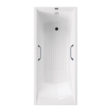 Ванна чугунная Vinsent Veron Devon 170x70x45 VDV1707045H/VH0012CH-AS с хромированными ручками и антискользящим покрытием