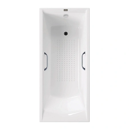 Ванна чугунная Vinsent Veron Devon 170x70x45 VDV1707045H/VH0012CH-AS с хромированными ручками и антискользящим покрытием Ванна чугунная Vinsent Veron Devon 170x70x45 VDV1707045H/VH0012CH-AS с хромированными ручками и антискользящим покрытием
