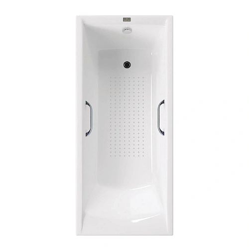 Ванна чугунная Vinsent Veron Devon 170x70x45 VDV1707045H/VH0012CH-AS с хромированными ручками и антискользящим покрытием Ванна чугунная Vinsent Veron Devon 170x70x45 VDV1707045H/VH0012CH-AS с хромированными ручками и антискользящим покрытием
