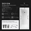 Ванна чугунная Vinsent Veron Devon 170x70x45 VDV1707045H/VH0012CH-AS с хромированными ручками и антискользящим покрытием Ванна чугунная Vinsent Veron Devon 170x70x45 VDV1707045H/VH0012CH-AS с хромированными ручками и антискользящим покрытием