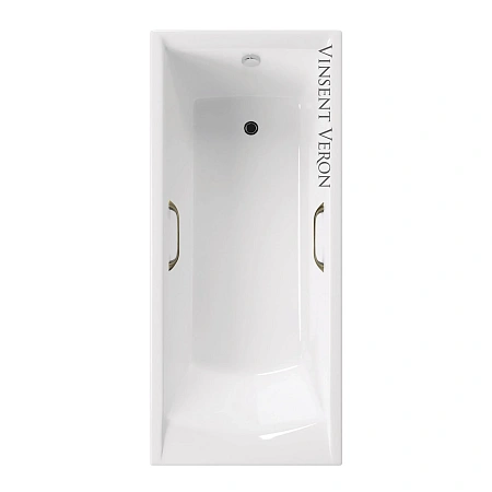 Ванна чугунная Vinsent Veron Devon 175x70x45 VDV1757045H/VH0012BR с бронзовыми ручками