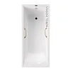 Ванна чугунная Vinsent Veron Devon 175x70x45 VDV1757045H/VH0012GD с золотыми ручками