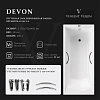 Ванна чугунная Vinsent Veron Devon 175x75x45 VDV1757545H/E60327CH с хромированными ручками Ванна чугунная Vinsent Veron Devon 175x75x45 VDV1757545H/E60327CH с хромированными ручками