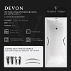 Ванна чугунная Vinsent Veron Devon 175x75x45 VDV1757545H/E60327CH-AS с хромированными ручками и антискользящим покрытием Ванна чугунная Vinsent Veron Devon 175x75x45 VDV1757545H/E60327CH-AS с хромированными ручками и антискользящим покрытием