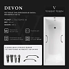 Ванна чугунная Vinsent Veron Devon 175x75x45 VDV1757545H/VH0012BL с черными матовыми ручками Ванна чугунная Vinsent Veron Devon 175x75x45 VDV1757545H/VH0012BL с черными матовыми ручками