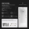 Ванна чугунная Vinsent Veron Devon 175x75x45 VDV1757545H/VH0012BR-AS с бронзовыми ручками и антискользящим покрытием Ванна чугунная Vinsent Veron Devon 175x75x45 VDV1757545H/VH0012BR-AS с бронзовыми ручками и антискользящим покрытием
