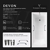 Ванна чугунная Vinsent Veron Devon 175x75x45 VDV1757545H/VH0012CH-AS с хромированными ручками и антискользящим покрытием Ванна чугунная Vinsent Veron Devon 175x75x45 VDV1757545H/VH0012CH-AS с хромированными ручками и антискользящим покрытием