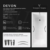 Ванна чугунная Vinsent Veron Devon 180x70x45 VDV1807045H/E60327CH-AS с хромированными ручками и антискользящим покрытием Ванна чугунная Vinsent Veron Devon 180x70x45 VDV1807045H/E60327CH-AS с хромированными ручками и антискользящим покрытием