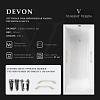 Ванна чугунная Vinsent Veron Devon 180x70x45 VDV1807045H/VH0012MGD с ручками матовое золото Ванна чугунная Vinsent Veron Devon 180x70x45 VDV1807045H/VH0012MGD с ручками матовое золото