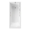 Ванна чугунная Vinsent Veron Devon 180x70x45 VDV1807045H/VH0012NI с ручками цвет никель