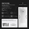 Ванна чугунная Vinsent Veron Devon 180x75x45 VDV1807545H/E60327CH-AS с хромированными ручками и антискользящим покрытием Ванна чугунная Vinsent Veron Devon 180x75x45 VDV1807545H/E60327CH-AS с хромированными ручками и антискользящим покрытием