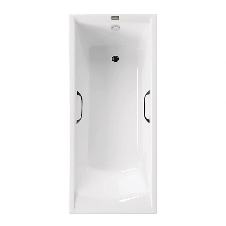 Ванна чугунная Vinsent Veron Devon 180x75x45 VDV1807545H/VH0012BL с черными матовыми ручками Ванна чугунная Vinsent Veron Devon 180x75x45 VDV1807545H/VH0012BL с черными матовыми ручками