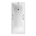Ванна чугунная Vinsent Veron Devon 180x75x45 VDV1807545H/VH0012BL с черными матовыми ручками Ванна чугунная Vinsent Veron Devon 180x75x45 VDV1807545H/VH0012BL с черными матовыми ручками