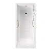 Ванна чугунная Vinsent Veron Devon 180x75x45 VDV1807545H/VH0012GD-AS с золотыми ручками и антискользящим покрытием Ванна чугунная Vinsent Veron Devon 180x75x45 VDV1807545H/VH0012GD-AS с золотыми ручками и антискользящим покрытием