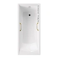 Ванна чугунная Vinsent Veron Devon 180x75x45 VDV1807545H/VH0012GD-AS с золотыми ручками и антискользящим покрытием Ванна чугунная Vinsent Veron Devon 180x75x45 VDV1807545H/VH0012GD-AS с золотыми ручками и антискользящим покрытием