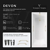 Ванна чугунная Vinsent Veron Devon 180x75x45 VDV1807545H/VH0012MGD с ручками матовое золото Ванна чугунная Vinsent Veron Devon 180x75x45 VDV1807545H/VH0012MGD с ручками матовое золото