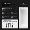 Ванна чугунная Vinsent Veron Devon 190x80x45 VDV1908045-AS с антискользящим покрытием Ванна чугунная Vinsent Veron Devon 190x80x45 VDV1908045-AS с антискользящим покрытием