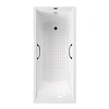 Ванна чугунная Vinsent Veron Devon 190x80x45 VDV1908045H/VH0012BL-AS с черными матовыми ручками и антискользящим покрытием Ванна чугунная Vinsent Veron Devon 190x80x45 VDV1908045H/VH0012BL-AS с черными матовыми ручками и антискользящим покрытием