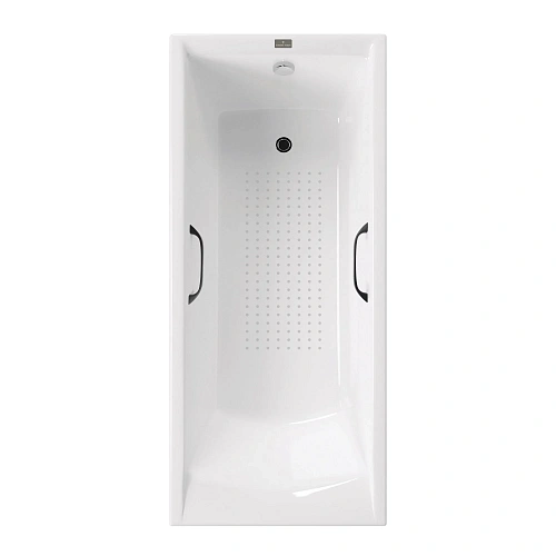 Ванна чугунная Vinsent Veron Devon 190x80x45 VDV1908045H/VH0012BL-AS с черными матовыми ручками и антискользящим покрытием Ванна чугунная Vinsent Veron Devon 190x80x45 VDV1908045H/VH0012BL-AS с черными матовыми ручками и антискользящим покрытием