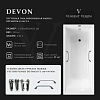 Ванна чугунная Vinsent Veron Devon 190x80x45 VDV1908045H/VH0012CH с хромированными ручками Ванна чугунная Vinsent Veron Devon 190x80x45 VDV1908045H/VH0012CH с хромированными ручками