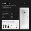 Ванна чугунная Vinsent Veron Devon 190x80x45 VDV1908045H/VH0012GD-AS с золотыми ручками и антискользящим покрытием Ванна чугунная Vinsent Veron Devon 190x80x45 VDV1908045H/VH0012GD-AS с золотыми ручками и антискользящим покрытием