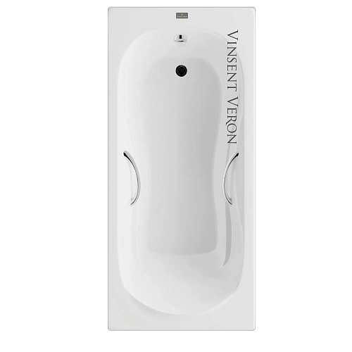 Ванна чугунная Vinsent Veron Haiti 170x80x42 VHT1708042H/VH008CH с хромированными ручками Ванна чугунная Vinsent Veron Haiti 170x80x42 VHT1708042H/VH008CH с хромированными ручками