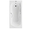 Ванна чугунная Vinsent Veron Haiti 170x80x42 VHT1708042H/VH008CH-AS с хромированными ручками и антискользящим покрытием Ванна чугунная Vinsent Veron Haiti 170x80x42 VHT1708042H/VH008CH-AS с хромированными ручками и антискользящим покрытием