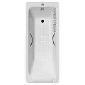 Ванна чугунная Vinsent Veron Italon 170x70x45 VIT1707045H/E60327CH-AS с хромированными ручками и антискользящим покрытием Ванна чугунная Vinsent Veron Italon 170x70x45 VIT1707045H/E60327CH-AS с хромированными ручками и антискользящим покрытием