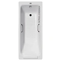 Ванна чугунная Vinsent Veron Italon 170x70x45 VIT1707045H/VH0012BL-AS с черными матовыми ручками и антискользящим покрытием Ванна чугунная Vinsent Veron Italon 170x70x45 VIT1707045H/VH0012BL-AS с черными матовыми ручками и антискользящим покрытием