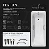 Ванна чугунная Vinsent Veron Italon 170x70x45 VIT1707045H/VH0012BL-AS с черными матовыми ручками и антискользящим покрытием Ванна чугунная Vinsent Veron Italon 170x70x45 VIT1707045H/VH0012BL-AS с черными матовыми ручками и антискользящим покрытием