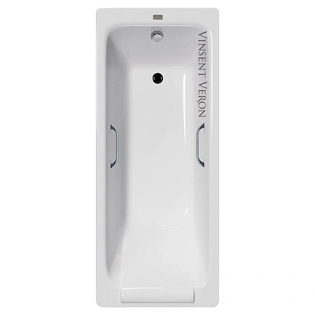 Ванна чугунная Vinsent Veron Italon 170x70x45 VIT1707045H/VH0012CH с хромированными ручками Ванна чугунная Vinsent Veron Italon 170x70x45 VIT1707045H/VH0012CH с хромированными ручками