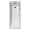 Ванна чугунная Vinsent Veron Italon 170x70x45 VIT1707045H/VH0012CH-AS с хромированными ручками и антискользящим покрытием Ванна чугунная Vinsent Veron Italon 170x70x45 VIT1707045H/VH0012CH-AS с хромированными ручками и антискользящим покрытием