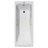 Ванна чугунная Vinsent Veron Italon 170x70x45 VIT1707045H/VH0012GD с золотыми ручками Ванна чугунная Vinsent Veron Italon 170x70x45 VIT1707045H/VH0012GD с золотыми ручками
