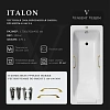 Ванна чугунная Vinsent Veron Italon 170x70x45 VIT1707045H/VH0012GD с золотыми ручками Ванна чугунная Vinsent Veron Italon 170x70x45 VIT1707045H/VH0012GD с золотыми ручками