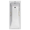 Ванна чугунная Vinsent Veron Italon 170x70x45 VIT1707045H/VH0012GD-AS с золотыми ручками и антискользящим покрытием Ванна чугунная Vinsent Veron Italon 170x70x45 VIT1707045H/VH0012GD-AS с золотыми ручками и антискользящим покрытием