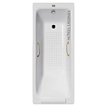 Ванна чугунная Vinsent Veron Italon 170x70x45 VIT1707045H/VH0012GD-AS с золотыми ручками и антискользящим покрытием Ванна чугунная Vinsent Veron Italon 170x70x45 VIT1707045H/VH0012GD-AS с золотыми ручками и антискользящим покрытием