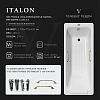 Ванна чугунная Vinsent Veron Italon 170x70x45 VIT1707045H/VH0012GD-AS с золотыми ручками и антискользящим покрытием Ванна чугунная Vinsent Veron Italon 170x70x45 VIT1707045H/VH0012GD-AS с золотыми ручками и антискользящим покрытием