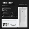 Ванна чугунная Vinsent Veron Kingston 180x80x50 VKN1808050H/E60327CH-AS с хромированными ручками и антискользящим покрытием Ванна чугунная Vinsent Veron Kingston 180x80x50 VKN1808050H/E60327CH-AS с хромированными ручками и антискользящим покрытием