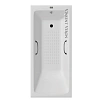 Ванна чугунная Vinsent Veron Kingston 180x80x50 VKN1808050H/VH0012BL-AS с черными матовыми ручками и антискользящим покрытием Ванна чугунная Vinsent Veron Kingston 180x80x50 VKN1808050H/VH0012BL-AS с черными матовыми ручками и антискользящим покрытием