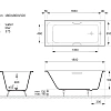 Ванна чугунная Vinsent Veron Kingston 180x80x50 VKN1808050H/VH0012BR с бронзовыми ручками Ванна чугунная Vinsent Veron Kingston 180x80x50 VKN1808050H/VH0012BR с бронзовыми ручками