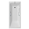 Ванна чугунная Vinsent Veron Kingston 180x80x50 VKN1808050H/VH0012CH с хромированными ручками