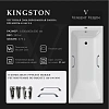 Ванна чугунная Vinsent Veron Kingston 180x80x50 VKN1808050H/VH0012CH с хромированными ручками Ванна чугунная Vinsent Veron Kingston 180x80x50 VKN1808050H/VH0012CH с хромированными ручками