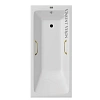 Ванна чугунная Vinsent Veron Kingston 180x80x50 VKN1808050H/VH0012GD с золотыми ручками Ванна чугунная Vinsent Veron Kingston 180x80x50 VKN1808050H/VH0012GD с золотыми ручками