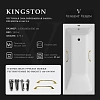 Ванна чугунная Vinsent Veron Kingston 180x80x50 VKN1808050H/VH0012GD с золотыми ручками Ванна чугунная Vinsent Veron Kingston 180x80x50 VKN1808050H/VH0012GD с золотыми ручками