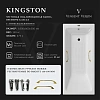 Ванна чугунная Vinsent Veron Kingston 180x80x50 VKN1808050H/VH0012GD-AS с золотыми ручками и антискользящим покрытием Ванна чугунная Vinsent Veron Kingston 180x80x50 VKN1808050H/VH0012GD-AS с золотыми ручками и антискользящим покрытием