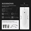 Ванна чугунная Vinsent Veron Soissons 170x70x42 VCN1707042H/VH0012BL с черными матовыми ручками Ванна чугунная Vinsent Veron Soissons 170x70x42 VCN1707042H/VH0012BL с черными матовыми ручками